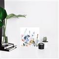 Picture of Light Blue Flowers I     _GroupedProduct_Square_Canvas_