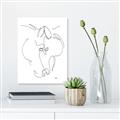 Picture of Line Drawn Horses I _GroupedProduct_Rectangle_Portrait_Canvas_