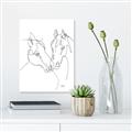 Picture of Line Drawn Horses II  _GroupedProduct_Rectangle_Portrait_Canvas_