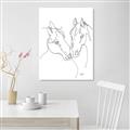Picture of Line Drawn Horses II  _GroupedProduct_Rectangle_Portrait_Canvas_