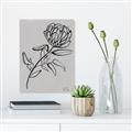 Picture of Gray Floral  _GroupedProduct_Rectangle_Portrait_Canvas_