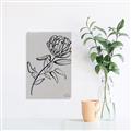 Picture of Gray Floral  _GroupedProduct_Rectangle_Portrait_Canvas_