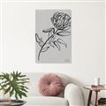 Picture of Gray Floral  _GroupedProduct_Rectangle_Portrait_Canvas_