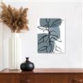 Picture of Blue Geo with Leaves I _GroupedProduct_Rectangle_Portrait_Canvas_