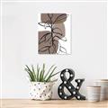 Picture of Brown Geo with Leaves I  _GroupedProduct_Rectangle_Portrait_Canvas_