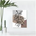 Picture of Brown Geo with Leaves II  _GroupedProduct_Rectangle_Portrait_Canvas_