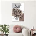Picture of Brown Geo with Leaves II  _GroupedProduct_Rectangle_Portrait_Canvas_