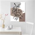 Picture of Brown Geo with Leaves II  _GroupedProduct_Rectangle_Portrait_Canvas_