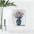 Picture of Blue Pot of Daisies _GroupedProduct_Rectangle_Portrait_Canvas_