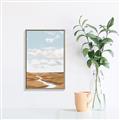 Picture of Desert Landscape Creek  _GroupedProduct_Rectangle_Portrait_Canvas_Framed_