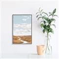 Picture of Desert Landscape Creek  _GroupedProduct_Rectangle_Portrait_Canvas_Framed_
