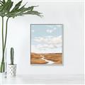 Picture of Desert Landscape Creek  _GroupedProduct_Rectangle_Portrait_Canvas_Framed_