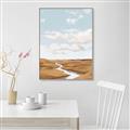 Picture of Desert Landscape Creek  _GroupedProduct_Rectangle_Portrait_Canvas_Framed_
