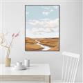 Picture of Desert Landscape Creek  _GroupedProduct_Rectangle_Portrait_Canvas_Framed_