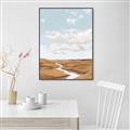 Picture of Desert Landscape Creek  _GroupedProduct_Rectangle_Portrait_Canvas_Framed_