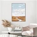 Picture of Desert Landscape Creek  _GroupedProduct_Rectangle_Portrait_Canvas_Framed_