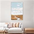 Picture of Desert Landscape Creek  _GroupedProduct_Rectangle_Portrait_Canvas_Framed_