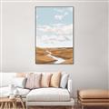 Picture of Desert Landscape Creek  _GroupedProduct_Rectangle_Portrait_Canvas_Framed_