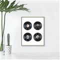 Picture of Records _GroupedProduct_Rectangle_Portrait_Canvas_Framed_