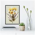 Picture of Dried Flowers with Outline II  _GroupedProduct_Rectangle_Portrait_Canvas_Framed_