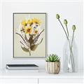 Picture of Dried Flowers with Outline II  _GroupedProduct_Rectangle_Portrait_Canvas_Framed_