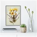 Picture of Dried Flowers with Outline II  _GroupedProduct_Rectangle_Portrait_Canvas_Framed_