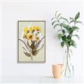 Picture of Dried Flowers with Outline II  _GroupedProduct_Rectangle_Portrait_Canvas_Framed_