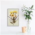 Picture of Dried Flowers with Outline II  _GroupedProduct_Rectangle_Portrait_Canvas_Framed_