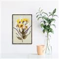 Picture of Dried Flowers with Outline II  _GroupedProduct_Rectangle_Portrait_Canvas_Framed_