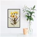 Picture of Dried Flowers with Outline II  _GroupedProduct_Rectangle_Portrait_Canvas_Framed_
