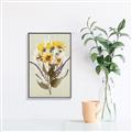 Picture of Dried Flowers with Outline II  _GroupedProduct_Rectangle_Portrait_Canvas_Framed_
