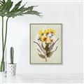 Picture of Dried Flowers with Outline II  _GroupedProduct_Rectangle_Portrait_Canvas_Framed_