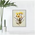 Picture of Dried Flowers with Outline II  _GroupedProduct_Rectangle_Portrait_Canvas_Framed_