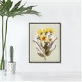 Picture of Dried Flowers with Outline II  _GroupedProduct_Rectangle_Portrait_Canvas_Framed_