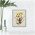 Picture of Dried Flowers with Outline II  _GroupedProduct_Rectangle_Portrait_Canvas_Framed_