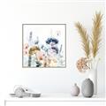 Picture of Light Blue Flowers II _GroupedProduct_Square_Canvas_Framed_