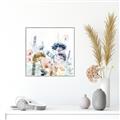 Picture of Light Blue Flowers II _GroupedProduct_Square_Canvas_Framed_