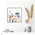 Picture of Light Blue Flowers II _GroupedProduct_Square_Canvas_Framed_
