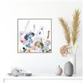 Picture of Light Blue Flowers I     _GroupedProduct_Square_Canvas_Framed_
