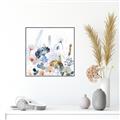 Picture of Light Blue Flowers I     _GroupedProduct_Square_Canvas_Framed_