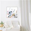 Picture of Light Blue Flowers I     _GroupedProduct_Square_Canvas_Framed_