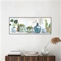 Picture of Simple Plant Row _GroupedProduct_Panel_Landscape_Canvas_Framed_