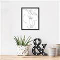 Picture of Line Drawn Horses I _GroupedProduct_Rectangle_Portrait_Canvas_Framed_