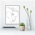 Picture of Line Drawn Horses I _GroupedProduct_Rectangle_Portrait_Canvas_Framed_