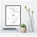 Picture of Line Drawn Horses I _GroupedProduct_Rectangle_Portrait_Canvas_Framed_