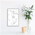 Picture of Line Drawn Horses I _GroupedProduct_Rectangle_Portrait_Canvas_Framed_