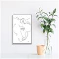 Picture of Line Drawn Horses I _GroupedProduct_Rectangle_Portrait_Canvas_Framed_