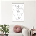 Picture of Line Drawn Horses I _GroupedProduct_Rectangle_Portrait_Canvas_Framed_