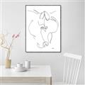 Picture of Line Drawn Horses I _GroupedProduct_Rectangle_Portrait_Canvas_Framed_