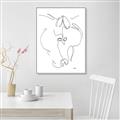 Picture of Line Drawn Horses I _GroupedProduct_Rectangle_Portrait_Canvas_Framed_